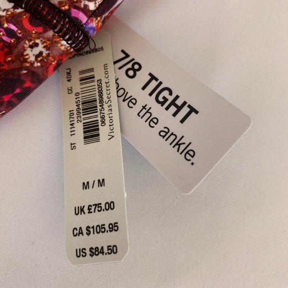 VICTORIAS SECRET Sport Jewel Print 7/8 Leggings - Picture 6 of 10